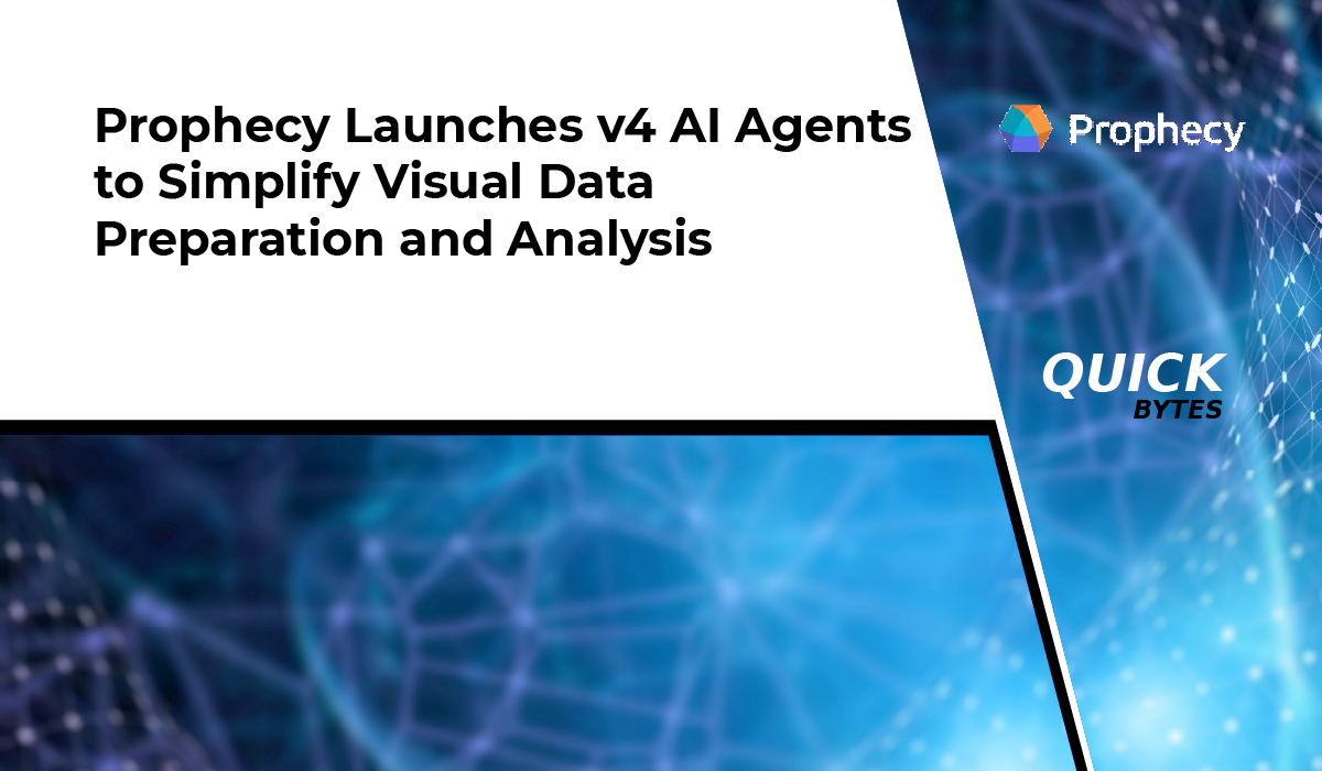 Prophecy Launches v4 AI Agents for Visual Data Prep & Analysis