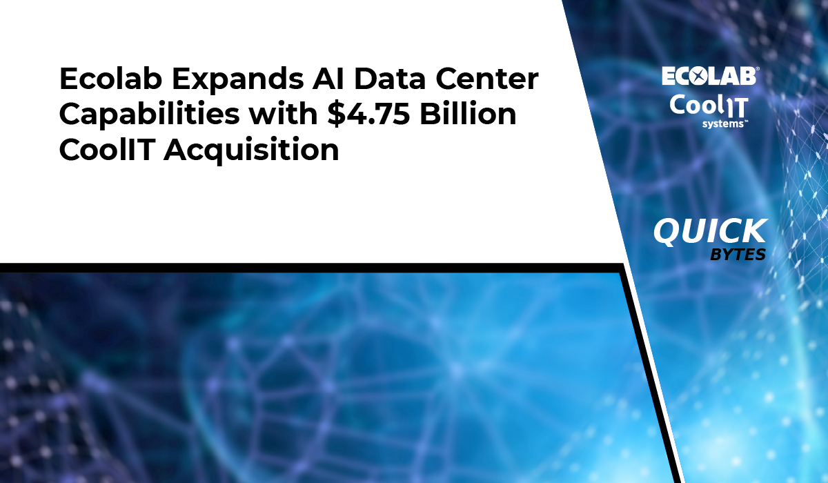 Ecolab Acquires CoolIT Systems for $4.75B in AI Cooling Bet